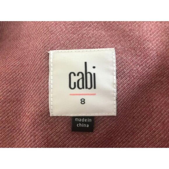 CABI Applaud Jacket Size 8 Rose Pink Quartz Pockets Multi Button Cuffs - Picture 7 of 9
